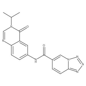 N-[4-oxo-3-(propan-2-yl)-3,4-dihydroquinazolin-6-yl]tetrazolo[1,5-a]pyridine-6-carboxamide Structure