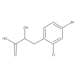 3-(4-Bromo-2-chlorophenyl)-2-hydroxypropanoic acid结构式