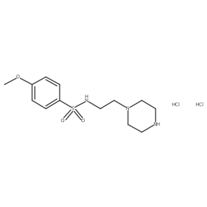 4-methoxy-N-[2-(piperazin-1-yl)ethyl]benzene-1-sulfonamide dihydrochloride Structure