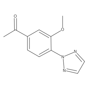 1-[3-Methoxy-4-(triazol-2-yl)phenyl]ethanone Structure