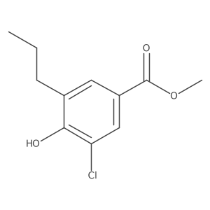Methyl 3-chloro-4-hydroxy-5-propylbenzoate结构式