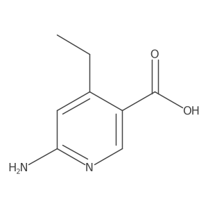 6-Amino-4-ethylnicotinic acid Structure