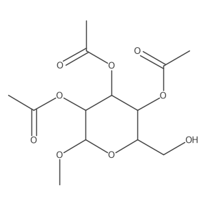 methyl 2,3,4-tri-O-acetyl-beta-d-glucopyranoside Structure