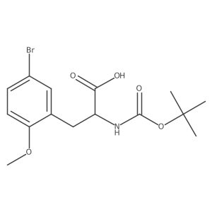 3-(5-Bromo-2-methoxyphenyl)-2-((tert-butoxycarbonyl)amino)propanoic acid结构式