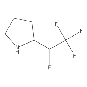 2-(1,2,2,2-Tetrafluoroethyl)pyrrolidine结构式