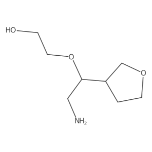 2-[2-Amino-1-(oxolan-3-yl)ethoxy]ethan-1-ol Structure