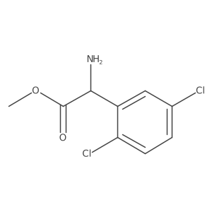 Methyl(s)-2-amino-2-(2,5-dichlorophenyl)acetatehydrochloride结构式