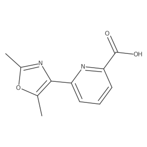 6-(Dimethyl-1,3-oxazol-4-yl)pyridine-2-carboxylic acid结构式