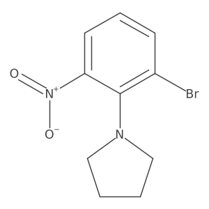 3-Bromo-2-(pyrrolidin-1-yl)nitrobenzene Structure