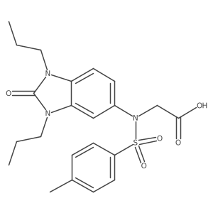 N-[(4-methylphenyl)sulfonyl]-N-(2-oxo-1,3-dipropyl-2,3-dihydro-1H-benzimidazol-5-yl)glycine结构式