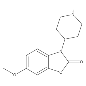 6-Methoxy-3-(4-piperidinyl)-2(3H)-benzoxazolone Structure