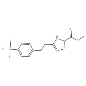 Methyl 2-[2-(4-trifluoromethylphenyl)ethyl]imidazole-4-carboxylate结构式