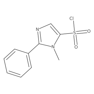 3-Methyl-2-phenylimidazole-4-sulfonyl chloride结构式