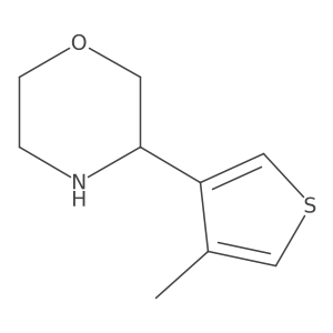 3-(4-Methylthiophen-3-yl)morpholine结构式