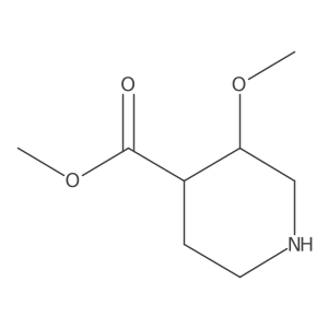 Methyl 3-methoxypiperidine-4-carboxylate结构式