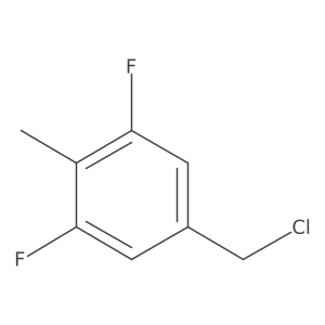3,5-Difluoro-4-methylbenzyl chloride结构式