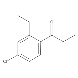 1-(4-Chloro-2-ethylphenyl)propan-1-one Structure