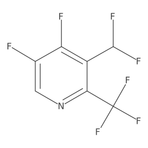 3-(Difluoromethyl)-4,5-difluoro-2-(trifluoromethyl)pyridine Structure