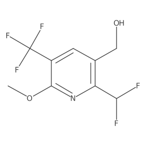 (2-(Difluoromethyl)-6-methoxy-5-(trifluoromethyl)pyridin-3-yl)methanol Structure