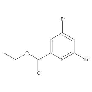 Ethyl 4,6-dibromopicolinate结构式