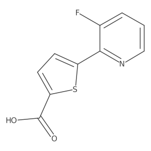 5-(3-Fluoro-2-pyridinyl)-2-thiophenecarboxylic acid Structure