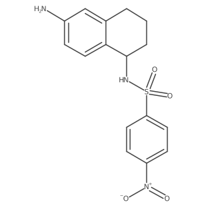 N-(6-Amino-1,2,3,4-tetrahydronaphthalen-1-yl)-4-nitrobenzene-1-sulfonamide Structure