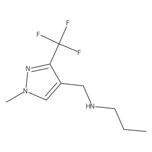 {[1-methyl-3-(trifluoromethyl)-1H-pyrazol-4-yl]methyl}(propyl)amine结构式