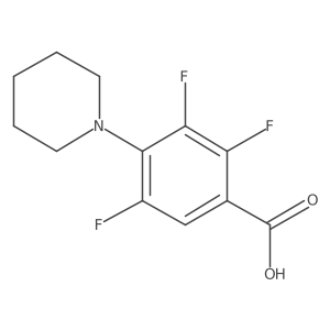 2,3,5-Trifluoro-4-piperidin-1-ylbenzoic acid Structure