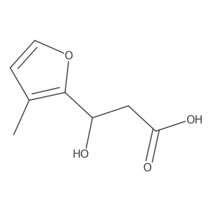 3-Hydroxy-3-(3-methylfuran-2-yl)propanoic acid Structure