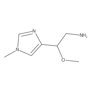 2-Methoxy-2-(1-methyl-1H-imidazol-4-yl)ethan-1-amine结构式
