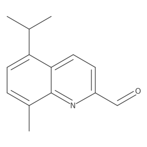 8-Methyl-5-(1-methylethyl)-2-quinolinecarboxaldehyde Structure