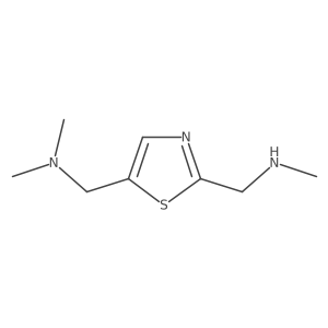 Dimethyl({2-[(methylamino)methyl]-1,3-thiazol-5-yl}methyl)amine Structure