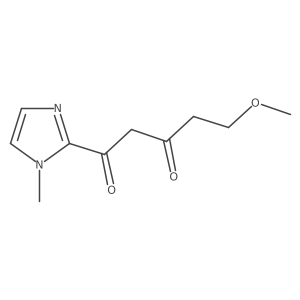 5-methoxy-1-(1-methyl-1H-imidazol-2-yl)pentane-1,3-dione结构式