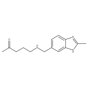 2-Pentanone, 5-[[(2-methyl-1H-benzimidazol-6-yl)methyl]amino]- Structure