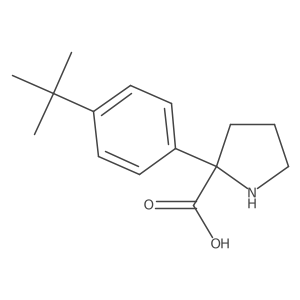 2-(4-Tert-butylphenyl)pyrrolidine-2-carboxylic acid Structure