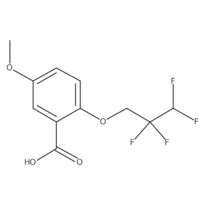 5-Methoxy-2-(2,2,3,3-tetrafluoropropoxy)benzoic acid结构式