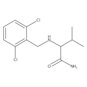2-{[(2,6-Dichlorophenyl)methyl]amino}-3-methylbutanamide Structure