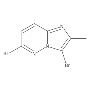 3,6-Dibromo-2-methylimidazo[1,2-b]pyridazine Structure
