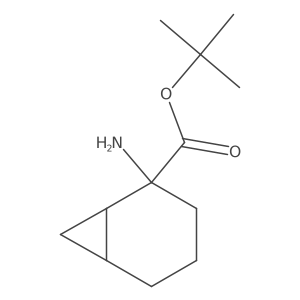 Tert-butyl 2-aminobicyclo[4.1.0]heptane-2-carboxylate结构式