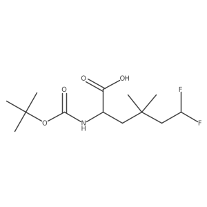 2-{[(Tert-butoxy)carbonyl]amino}-6,6-difluoro-4,4-dimethylhexanoic acid Structure