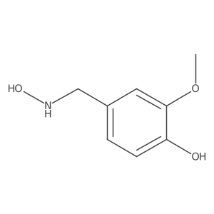 4-[(Hydroxyamino)methyl]-2-methoxyphenol结构式