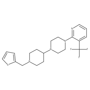 1-(1-(Thiophen-2-ylmethyl)piperidin-4-yl)-4-(3-(trifluoromethyl)pyridin-2-yl)piperazine Structure