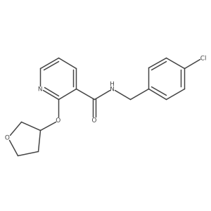 N-(4-chlorobenzyl)-2-((tetrahydrofuran-3-yl)oxy)nicotinamide Structure