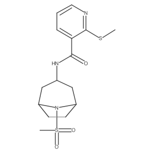 N-(8-(methylsulfonyl)-8-azabicyclo[3.2.1]octan-3-yl)-2-(methylthio)nicotinamide结构式