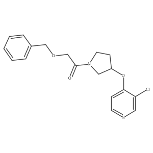 2-(Benzyloxy)-1-(3-((3-chloropyridin-4-yl)oxy)pyrrolidin-1-yl)ethanone结构式