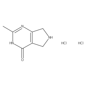 2-methyl-5H,6H,7H-pyrrolo[3,4-d]pyrimidin-4-ol dihydrochloride Structure