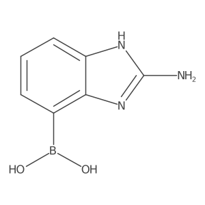 2-Amino-1H-benzimidazole-4-boronic acid结构式