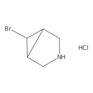 (1R,5S,6R)-6-Bromo-3-azabicyclo[3.1.0]hexane hydrochloride结构式