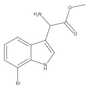 Methyl 2-amino-2-(7-bromo-1H-indol-3-yl)acetate Structure