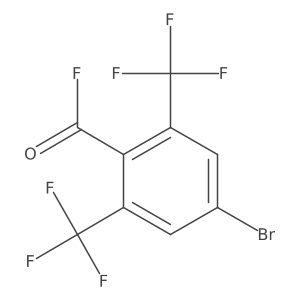 4-Bromo-2,6-bis(trifluoromethyl)benzoyl fluoride Structure